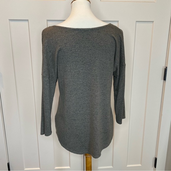 Green Envelope front tie green sweater size medium - Picture 4 of 6